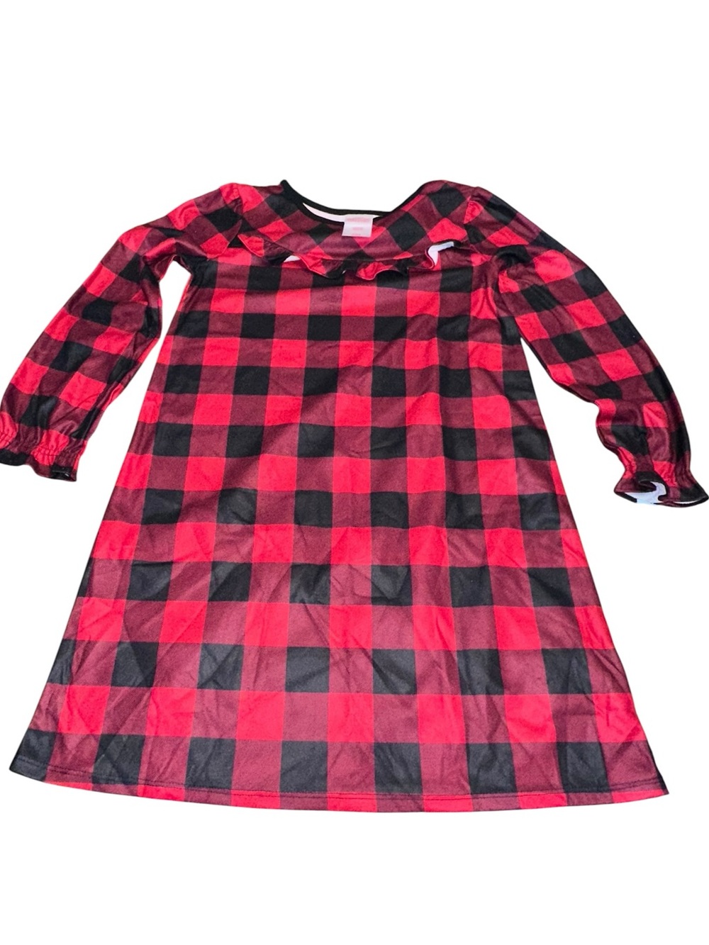WonderShop Red Buffalo Plaid Kids Pajama gown